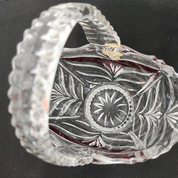 Vintage Anna Hutte Bleikristall Lead Crystal Basket - Picture 6 of 8